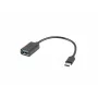 Kabel USB Lanberg AD-OTG-UC-01 0,15 m USB 2.0 USB A USB C Czarny