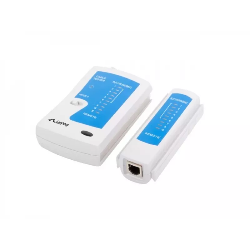 Lanberg NT-0401 tester kabli sieciowych UTP/STP Niebieski, Biały