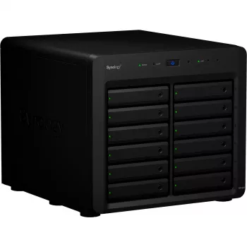 Obudowa HDD/SSD Synology DX1222 12 napędów 192 TB czarna