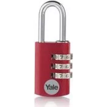 YALE YE3CB/20/121/1/CO Kłódka 20 mm Czerwona zamek szyfrowy (YE3CB/20/121/1/CO)
