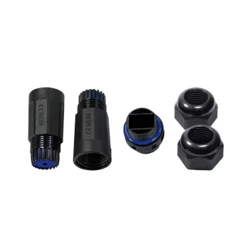 LogiLink IP68 Outdoor-Enclosure for Keystone Module and Couplers, tworzywo sztuczne, poliamid, czarny, IP68, 140 mm, 36 mm, 36 mm