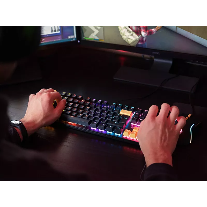 Zestaw Tracer HORNET 87 klawiatura i mysz Gaming USB QWERTY Czarny, Żółty