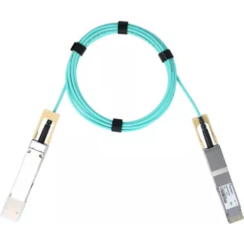Kabel InfiniBand/światłowodowy BlueOptics 980-9I08K-00W003-BO QSFP-DD AOC 3 m niebieski