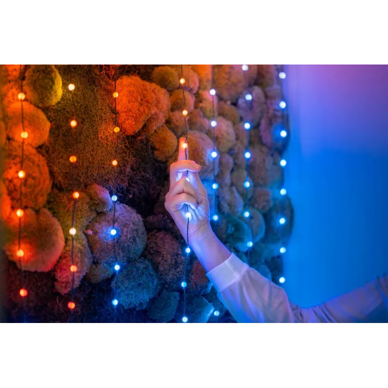 Inteligentny łańcuch świetlny Twinkly Strings USB-C Pearls Wi-Fi/Bluetooth Multicolour