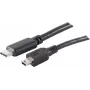 Kabel USB S/CONN 77144-1.0 USB 2.0 1 m USB C Mini-USB B Czarny