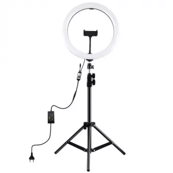 Lampa pierścieniowa LED 30cm ze statywem do 1,1m i uchwytem na telefon