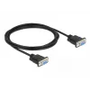 Kabel szeregowy DeLOCK 86604 Czarny 10 m RS-232 Sub-D9