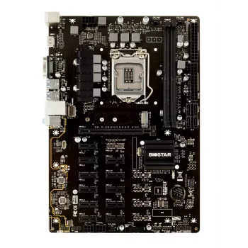 Płyta główna BIOSTAR TB360-BTC PRO 2.0 ATX Intel B360, LGA 1151, 2x DIMM DDR4 do 32 GB, 11x PCIe x1 + 1x PCIe x16, M.2, SATA III, USB-A