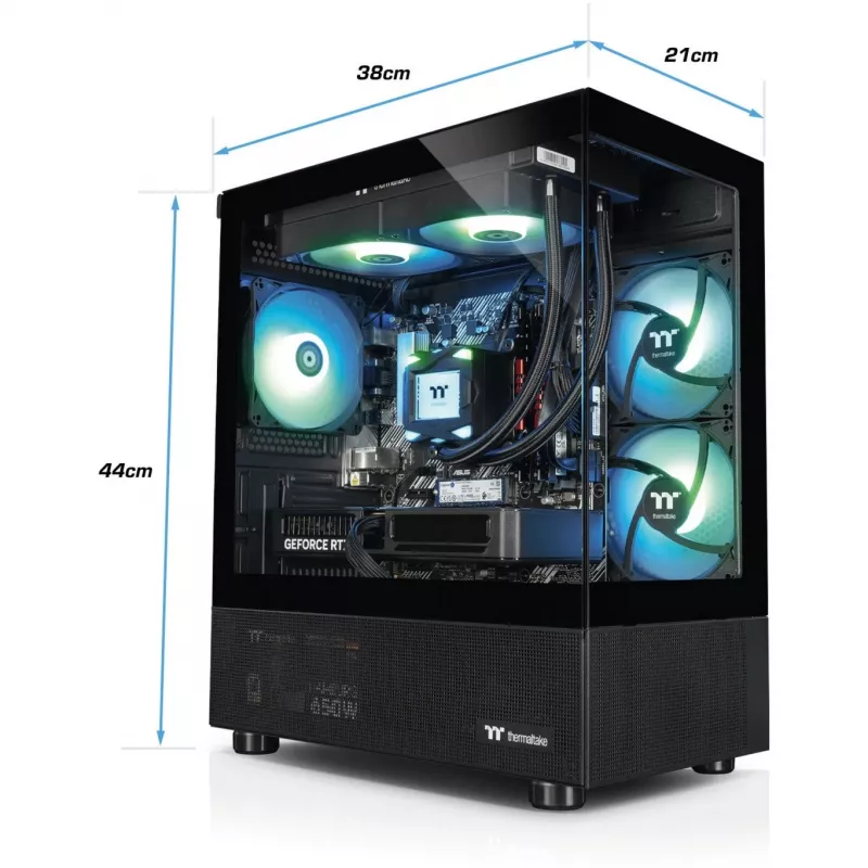 FTW V170A 5060Ti Czarny, Gaming-PC czarny/przezroczysty, Windows 11 Home