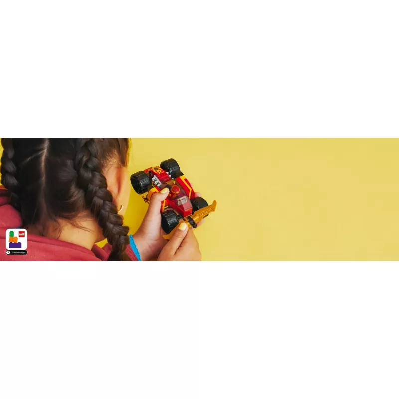 LEGO 71780 NINJAGO Wyścigowy Samochód Ninja Kaina EVO 2w1 Zestaw do Budowania Modelu Pojazdu Terenowego dla Dzieci Chłopców i Dziewczynek w Wieku 6+ Prezent Urodzinowy