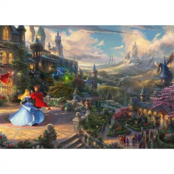 Puzzle Schmidt Spiele Thomas Kinkade Studios Disney Dreams Collections Śpiąca Królewna 1000 elementów