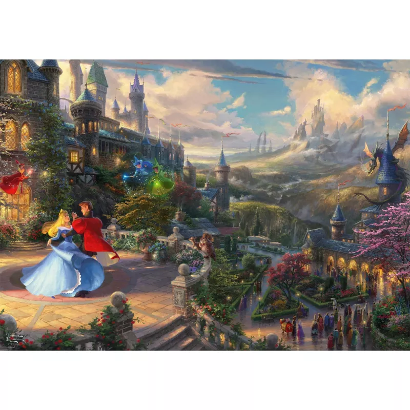 Puzzle Schmidt Spiele Thomas Kinkade Studios Disney Dreams Collections Śpiąca Królewna 1000 elementów