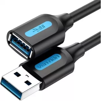 Przedłużacz USB 3.0 Vention CBHBI, wtyk męski na żeński, 3 m, czarny