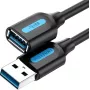 Przedłużacz USB 3.0 Vention CBHBI, wtyk męski na żeński, 3 m, czarny