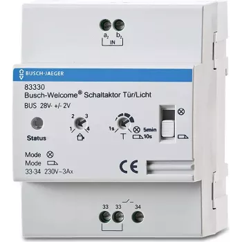 BUSCH JAEGER 83330 - siłownik przełączający - montaż na szynie DIN - IP20 - biały - CE - RoHS - 350 W