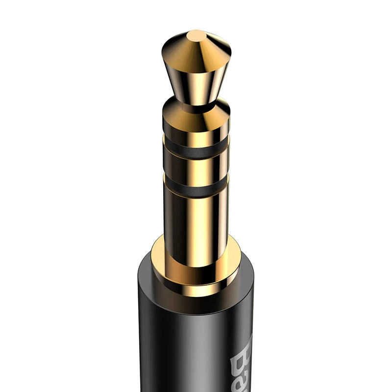 Kabel audio Baseus Yiven USB-C na mini jack 3,5 mm, 1,2 m (czarny)