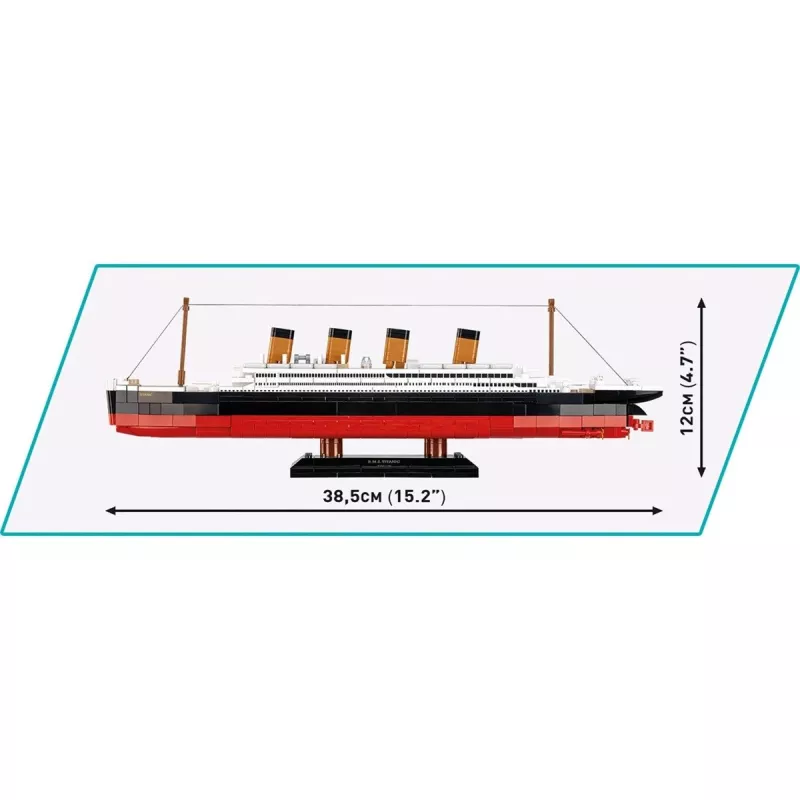 Zestaw konstrukcyjny Cobi model R.M.S. Titanic 593 elementy COBI-1680 — klocki do budowy modelu w skali