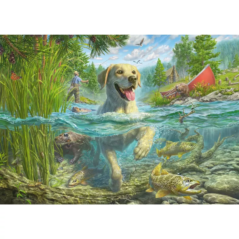 Puzzle schmidt spiele Mark Fredrickson Dog Love żółty Labrador 1000 elementów