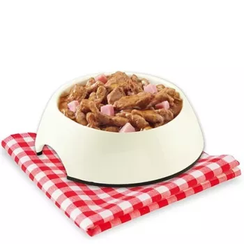 STUZZY Sfilaccetti Kurczak z szynką - mokra karma dla psów - 100g