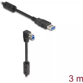 Kabel DeLOCK USB Typ-A męski do Typ-B męski, kątowy 90° w dół, 3 m