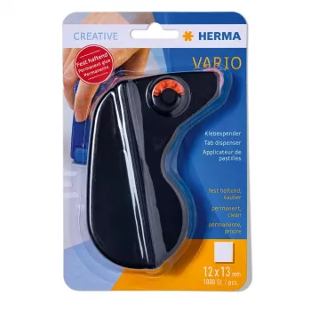 Dozownik tab HERMA Vario permanentny czarny 1000 naklejek papierowych