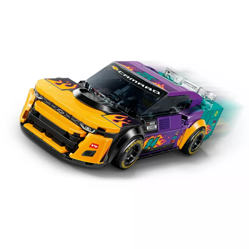 Klocki konstrukcyjne LEGO Speed Champions 76935 NASCAR Next Gen Chevrolet Camaro ZL1, 328 elementów, 1 minifigurka, wiek 9+
