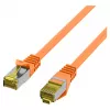 Kabel krosowy RJ45 kat.6A S/FTP LSZH kat.7 surowy pomarańczowy