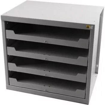 Skrzynka systemowa z szufladami Allit EuroPlus Depot M, wymiary 380 x 455 x 805 mm, model 455805