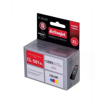 Tusz Activejet AC-561NX (zamiennik Canon CL-561XL; Supreme; 18 ml; kolor: cyjan, magenta, żółty)