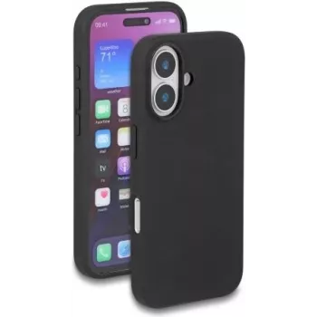 Ochronne etui silikonowe Soft-Touch DELOCK do iPhone 16 — czarne