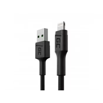 Green Cell KABGC24 kabel lightning 0.3 m Czarny