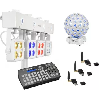 Zestaw oświetlenia LED EUROLITE KLS-180 ws B-40 ws QuickDMX Easy Show