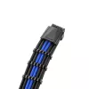 Zestaw kabli zasilających CableMod C-Series PRO ModMesh 12VHPWR StealthSense czarno-niebieski w oplocie