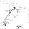 SBOX LCD Mount LCD-C49 do ekranów 17–49 cali, do 20 kg, VESA 100x100
