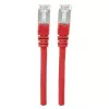 Kabel krosowy sieciowy Intellinet, Cat6, 0,5 m, czerwony, miedź, S/FTP, LSOH / LSZH, PVC, RJ45, pozłacane styki, zabezpieczenie przed zaczepianiem, odciążka, dożywotnia gwarancja