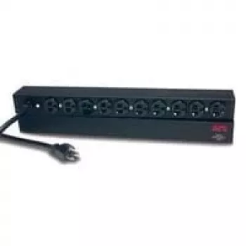 APC Rack PDU, Basic, 1U, 20A, 120V jednostka dystrybucji zasilania (PDU) Czarny