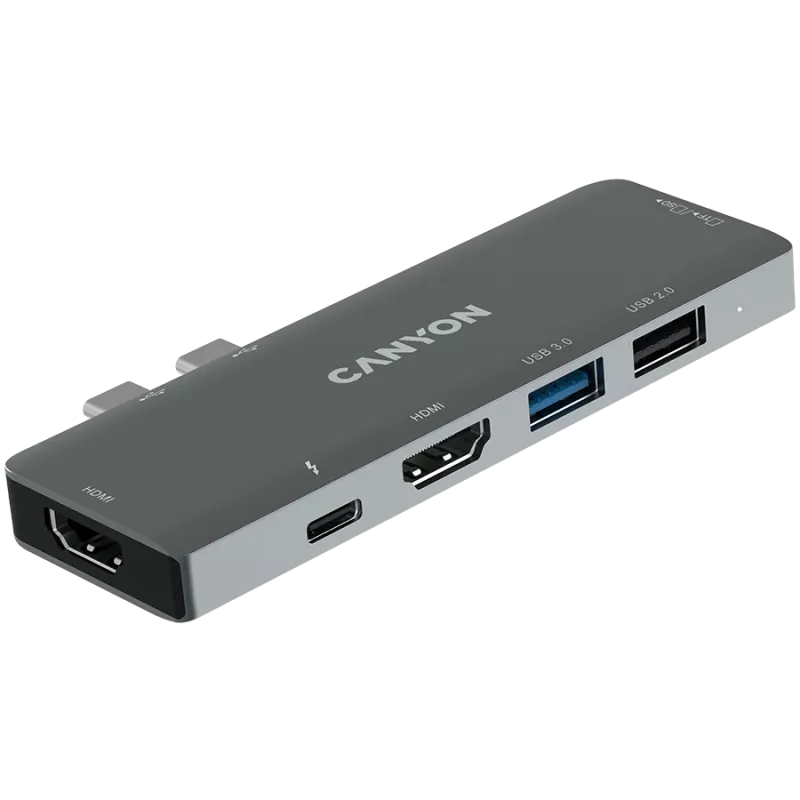 Canyon DS-5 USB 2.0 Type-C Szary Czytnik Kart SD 60 Hz