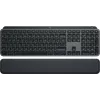 Bezprzewodowa klawiatura pełnowymiarowa Logitech Master MX Keys S — Grafit, Bluetooth i 2,4 GHz (Nano), ładowanie USB-C, podświetlenie, QWERTY US International