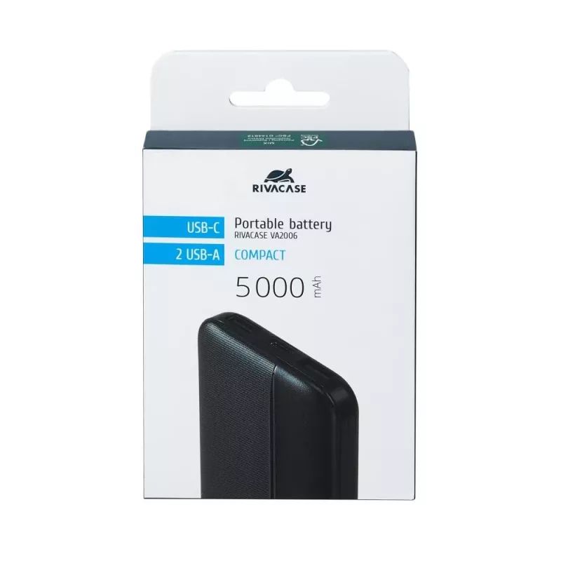 Power Bank USB 5000MAH/VA2006 Czarny Rivacase