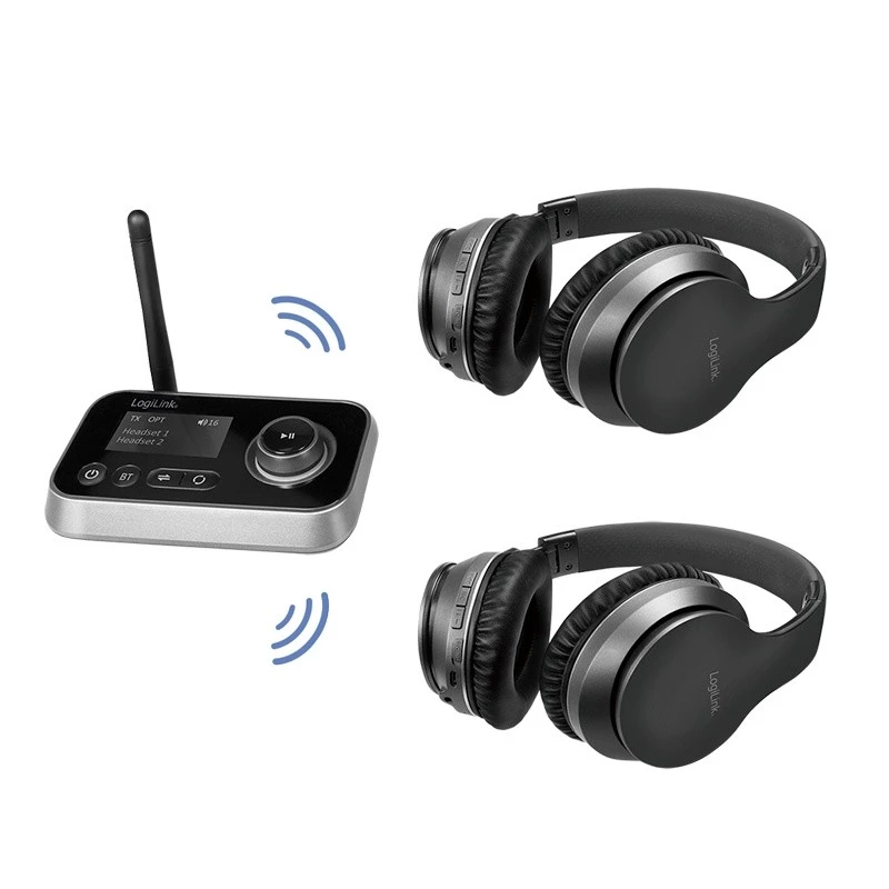 LogiLink BT0062 Nadajnik/odbiornik audio Bluetooth BT 5.0 zasięg 10 m