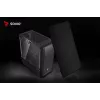 Obudowa PC SAVIO Noctis Flow — Cube Mini‑ITX/Micro‑ATX/ATX, 3x120mm przód, 1x120mm tył, 2x3.5 cala + 3x2.5 cala zatoki, hartowane szkło