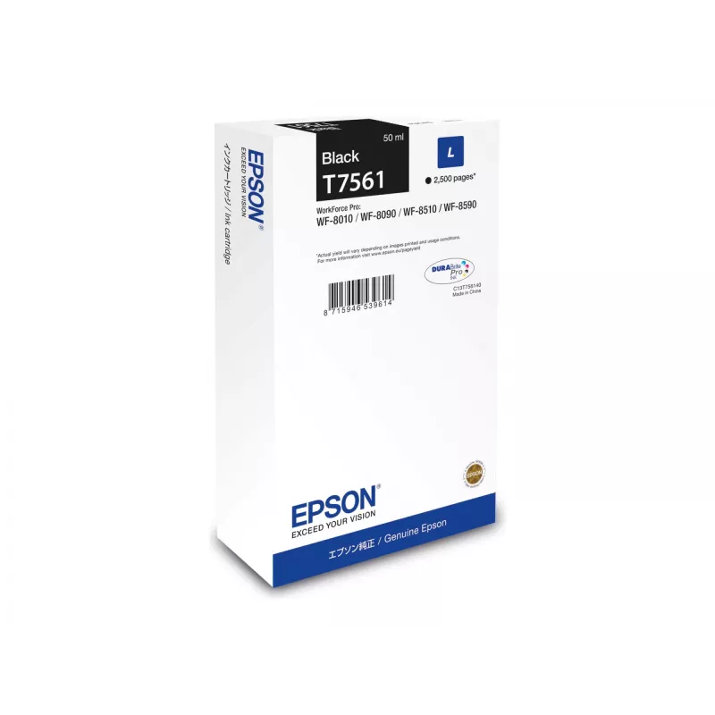Epson C13T75614N wkład atramentowy 1 szt. Oryginalny Czarny