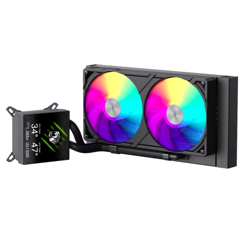 Chłodzenie cieczą CPU Gamemax | GLACIER 240 LCD BK | Intel, AMD