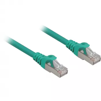 Kabel krosowy RJ45 Cat.6a SFTP (zielony, 1 metr, LSOH (bezhalogenowy))