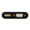Adapter HDMI do VGA GEMBIRD A-HDMIM-HDMIFVGAF-01, wtyk HDMI, wyjście VGA, 0,15 m, czarny