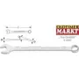 Hazet Ring-Open-End Spanner Wrench Size 6 mm 600N-6 (600N-6)