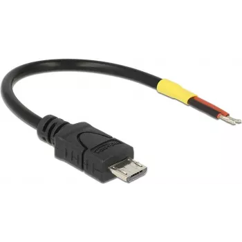 Kabel USB DeLOCK 82697 Micro-USB B 0,1 m Czarny