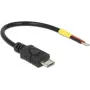 Kabel USB DeLOCK 82697 Micro-USB B 0,1 m Czarny