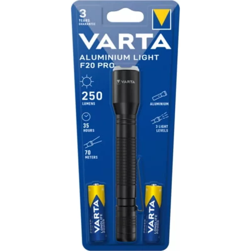 Lampka ręczna Varta Aluminium Light F20 Pro LED 250 lm 7 lamp