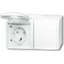 BUSCH JAEGER 2084-0-0723 - CEE 7/3 - 2P+E - biały - IP44 - 250 V - 16 A
